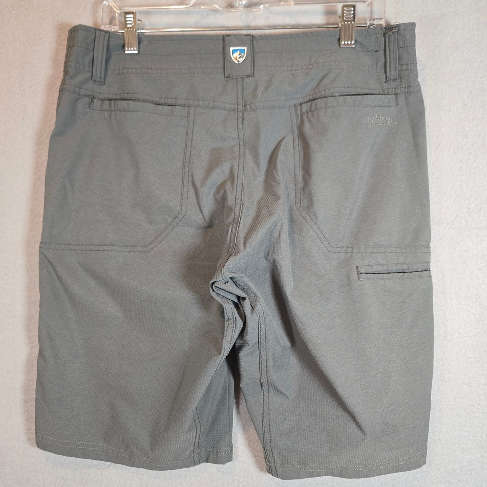 Kuhl Shorts Mens 34 Renegade Charcoal Gray Ripstop Cargo Hiking Outdoor Active - Picture 12 of 14